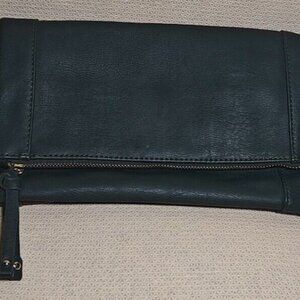 Sole Society for Nordstrom Marlena Clutch bag Metallic Forrest green